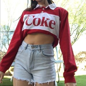 Coke collared, long sleeve